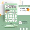 imageCATIGA 12 Digit Desktop Calculator Basic Desk Calculator with Large LCD Display Big Buttons 4 Function Solar and Battery Dual Power for Office School Home SD1292 Fresh Blue53 Mint