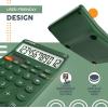 imageCATIGA 12 Digit Desktop Calculator Basic Desk Calculator with Large LCD Display Big Buttons 4 Function Solar and Battery Dual Power for Office School Home SD1292 Fresh Blue6 Green