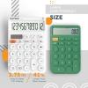 imageCATIGA 12 Digit Desktop Calculator Basic Desk Calculator with Large LCD Display Big Buttons 4 Function Solar and Battery Dual Power for Office School Home SD1292 Fresh Blue4 White