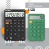 imageCATIGA 12 Digit Desktop Calculator Basic Desk Calculator with Large LCD Display Big Buttons 4 Function Solar and Battery Dual Power for Office School Home SD1292 Fresh Blue21 Black