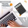 imageCATIGA 12 Digit Desktop Calculator Basic Desk Calculator with Large LCD Display Big Buttons 4 Function Solar and Battery Dual Power for Office School Home SD1292 Fresh Blue21 Black