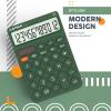 imageCATIGA 12 Digit Desktop Calculator Basic Desk Calculator with Large LCD Display Big Buttons 4 Function Solar and Battery Dual Power for Office School Home SD1292 Fresh Blue6 Green