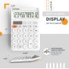 imageCATIGA 12 Digit Desktop Calculator Basic Desk Calculator with Large LCD Display Big Buttons 4 Function Solar and Battery Dual Power for Office School Home SD1292 Fresh Blue4 White
