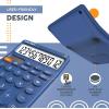 imageCATIGA 12 Digit Desktop Calculator Basic Desk Calculator with Large LCD Display Big Buttons 4 Function Solar and Battery Dual Power for Office School Home SD1292 Fresh Blue51 Navyblue