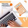 imageCATIGA 12 Digit Desktop Calculator Basic Desk Calculator with Large LCD Display Big Buttons 4 Function Solar and Battery Dual Power for Office School Home SD1292 Fresh Blue8 Orange