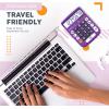 imageCATIGA 12 Digit Desktop Calculator Basic Desk Calculator with Large LCD Display Big Buttons 4 Function Solar and Battery Dual Power for Office School Home SD1292 Fresh BlueViolet