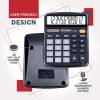 imageCATIGA Desktop Calculator 12 Digit with Large LCD Display and Sensitive Button Solar and Battery Dual Power Standard Function for Office Home School CD2786Black