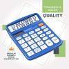 imageCATIGA Desktop Calculator 12 Digit with Large LCD Display and Sensitive Button Solar and Battery Dual Power Standard Function for Office Home School CD2786151 Blue