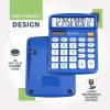 imageCATIGA Desktop Calculator 12 Digit with Large LCD Display and Sensitive Button Solar and Battery Dual Power Standard Function for Office Home School CD2786151 Blue