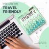 imageCATIGA Desktop Calculator 8 Digit with Solar Power and Easy to Read LCD Display Big Buttons for Home Office School Class and Business 4 Function Small Basic Calculators for Desk CD8185Z Mint Green