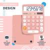 imageCATIGA Desktop Calculator 8 Digit with Solar Power and Easy to Read LCD Display Big Buttons for Home Office School Class and Business 4 Function Small Basic Calculators for Desk CD8185Light Pink