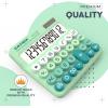 imageCATIGA Desktop Calculator 8 Digit with Solar Power and Easy to Read LCD Display Big Buttons for Home Office School Class and Business 4 Function Small Basic Calculators for Desk CD8185Z Mint Green