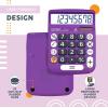 imageCATIGA Desktop Calculator 8 Digit with Solar Power and Easy to Read LCD Display Big Buttons for Home Office School Class and Business 4 Function Small Basic Calculators for Desk CD8185Purple