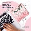 imageCATIGA Desktop Calculator 8 Digit with Solar Power and Easy to Read LCD Display Big Buttons for Home Office School Class and Business 4 Function Small Basic Calculators for Desk CD8185Z Blush Pink