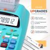 imageCATIGA New ampamp Upgraded 2025 Printing Calculator Adding Machine 10 Key Desktop Home Office Calculator with Paper Roll Print Out Accounting Business Finance5 Light Blue
