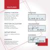imageScientific Calculator 2 Line  for Math Algebra and Trigonometry Science Statistics Engineering Physics Business Class Over 200 Functions with Memory and Replay FunctionBlack 5 Pack