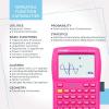 imageScientific Calculator 2 Line  for Math Algebra and Trigonometry Science Statistics Engineering Physics Business Class Over 200 Functions with Memory and Replay Function4 Pink