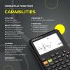 imageTOVO Scientific Calculator with Graphing Functions Multiple Modes 360 Functions Large Screen Intuitive Interface for Beginners High School ampamp Advanced Courses TS259 Developed by CATIGABlack