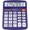 imageCATIGA Desktop Calculator 12 Digit with Large LCD Display and Sensitive Button Solar and Battery Dual Power Standard Function for Office Home School CD2786Purple