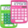 imageCATIGA Desktop Calculator 8 Digit with Solar Power and Easy to Read LCD Display Big Buttons for Home Office School Class and Business 4 Function Small Basic Calculators for Desk CD8185Two Pack