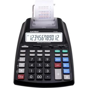 imageCATIGA New ampamp Upgraded 2025 Printing Calculator Adding Machine 10 Key Desktop Home Office Calculator with Paper Roll Print Out Accounting Business Finance1 Black Pro