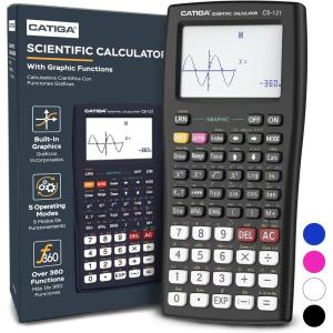 imageCATIGA Scientific Calculator with Graphic Functions Multiple Modes with Intuitive Interface Perfect for Beginner and Advanced Courses High School or College CS12111 Black
