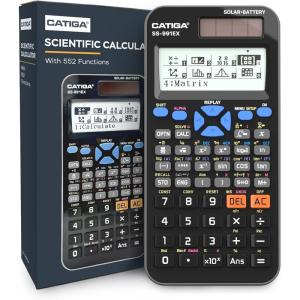 imageTOVO Scientific Calculator with Graphing Functions Multiple Modes 360 Functions Large Screen Intuitive Interface for Beginners High School ampamp Advanced Courses TS259 Developed by CATIGA991EX Black