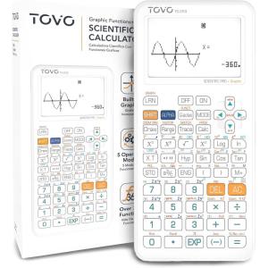imageTOVO Scientific Calculator with Graphing Functions Multiple Modes 360 Functions Large Screen Intuitive Interface for Beginners High School ampamp Advanced Courses TS259 Developed by CATIGAWhite