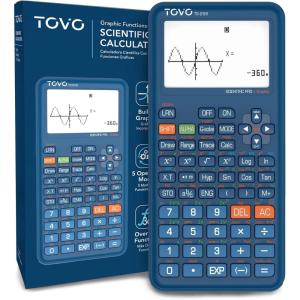 imageTOVO Scientific Calculator with Graphing Functions Multiple Modes 360 Functions Large Screen Intuitive Interface for Beginners High School ampamp Advanced Courses TS259 Developed by CATIGANavy Blue