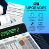 imageCATIGA 12 Digit Thermal Printing Calculator with Tape Print Out InkFree Adding Machine 5X Faster Quite at 80 LPS Extra Large Fluorescent Display Tax Calculation with Clock and Calendar SP2401Thermal White