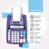 imagePrinting Calculator with 12 Digit LCD Display Screen 203 Linessec Two Color Printing Adding Machine for Accounting Use AC Adapter Included