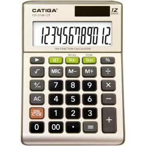 imageDesktop 12Digit Business Calculator with Dual Power Solar and Battery for Basic Finance and Tax Calculations Desk Calculators for School or Office